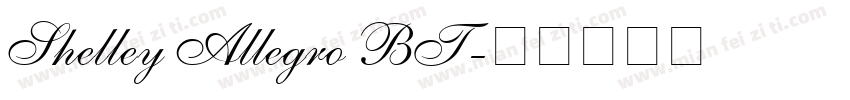 Shelley Allegro BT字体转换